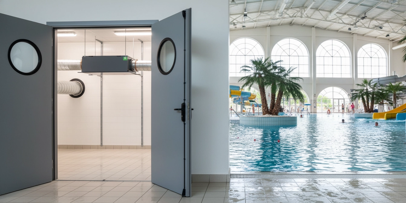 Канальный осушитель для бассейнов: защита оборудования от коррозии Mycond MSHAC