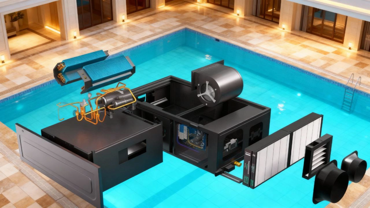 Канальный осушитель для бассейнов Mycond MSHAC с контролем влажности