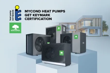 Бытовые тепловые насосы Mycond получили сертификат Keymark!